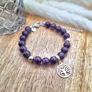 Bracelet améthyste Arbre de Vie