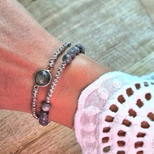 Bracelet labradorite Double sublime