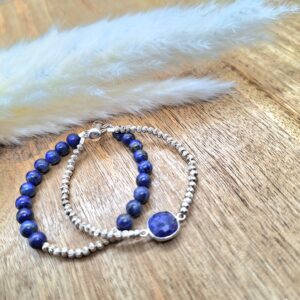 bracelet lapis-lazuli double sublime