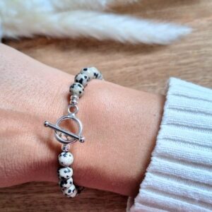 Bracelet jaspe dalmatien Essentiel