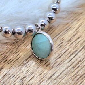 Créoles amazonite Pépite