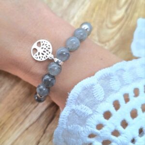 Bracelet labradorite Arbre de Vie