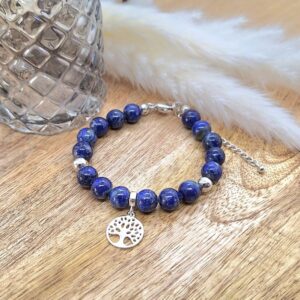 bracelet lapis-lazuli arbre de vie