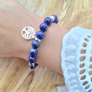 Bracelet lapis-lazuli Arbre de Vie
