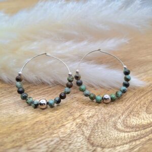 Créoles turquoise d&rsquo;Afrique Sphère