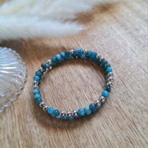 Bracelet apatite Double éclat