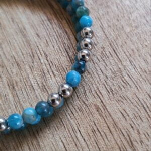 Bracelet apatite Double éclat