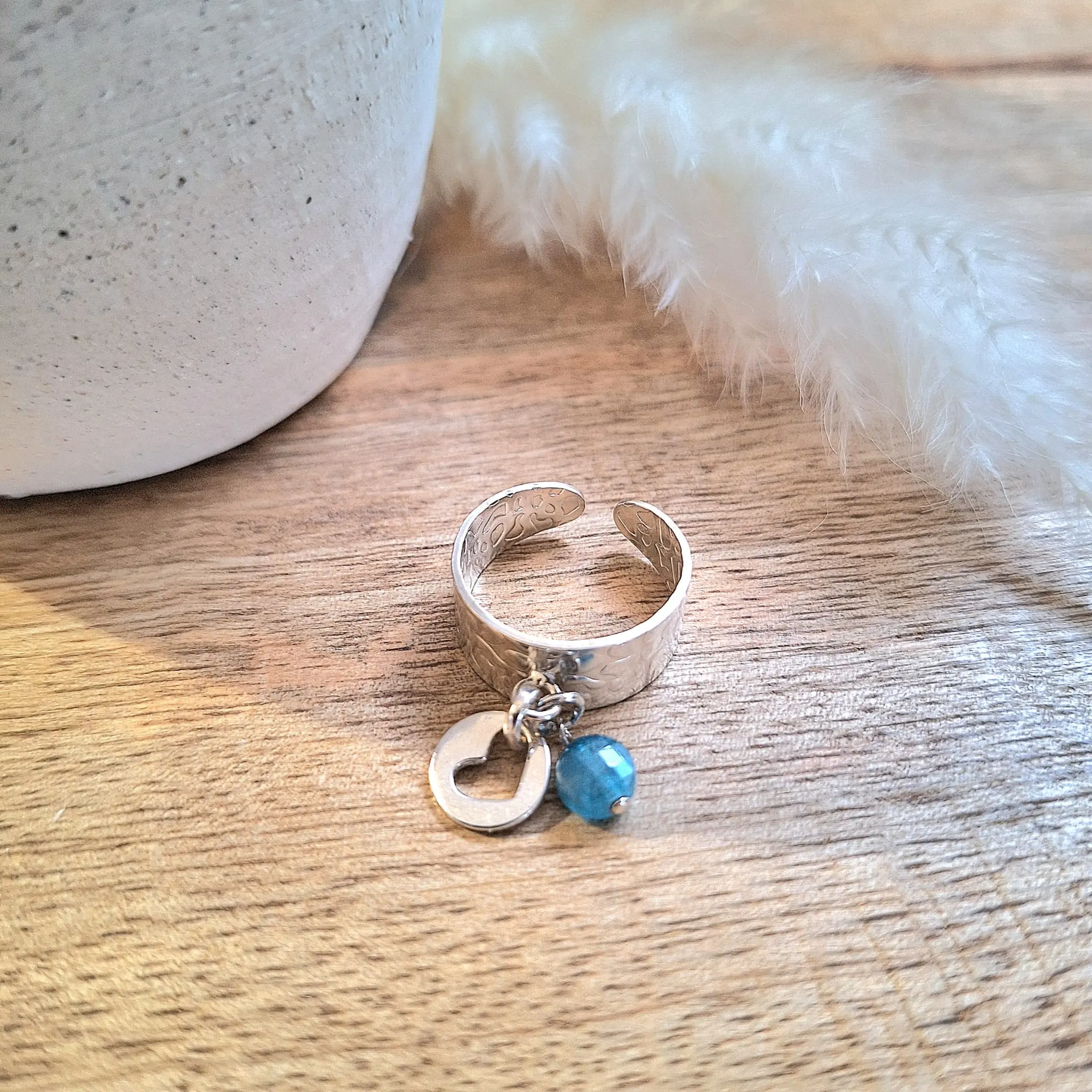 Bague apatite selene