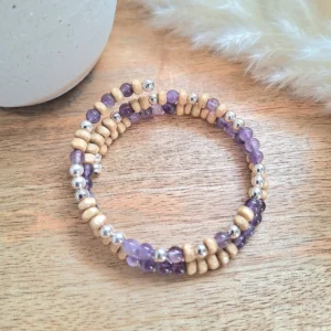 Bracelet améthyste Saphira