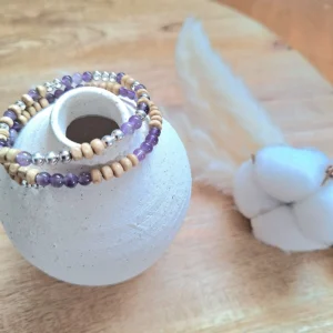 Bracelet améthyste Saphira